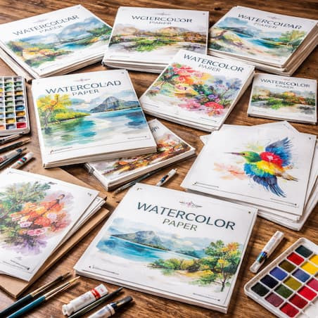 Blocuri si hartie acuarela