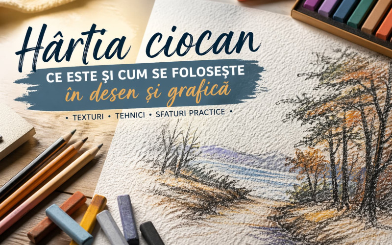 Hârtia ciocan – ce este și cum se folosește în desen și grafică