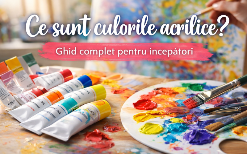 Ce sunt culorile acrilice? Ghid complet pentru începători 🎨