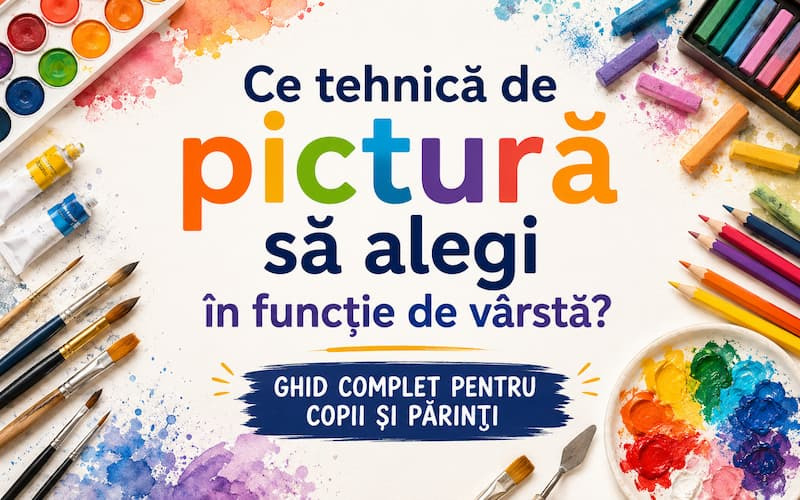Ce tehnică de pictură să alegi în funcție de vârstă? Ghid complet pentru copii și părinți