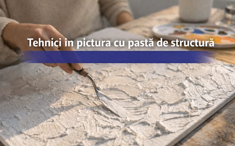 Tehnici în pictura cu pastă de structură – idei creative pentru efecte texturate